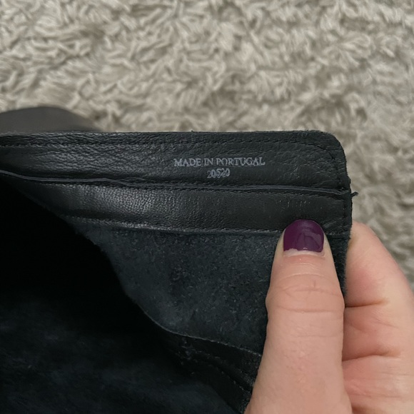 SOLD Allsaints Harriet Dual Buckle Leather Black Ankle Boots Size 39 - Picture 5 of 6